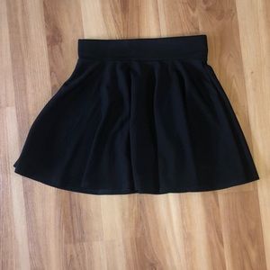 Black mini skirt